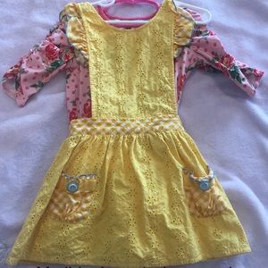 Toddler girl Matilda Jane dress and tee